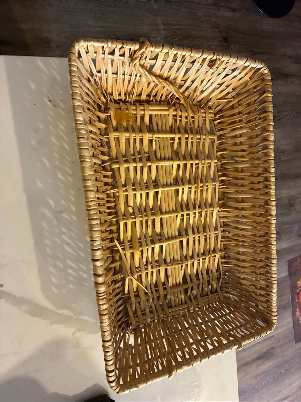 Natural Wicker Storage Basket - Tan